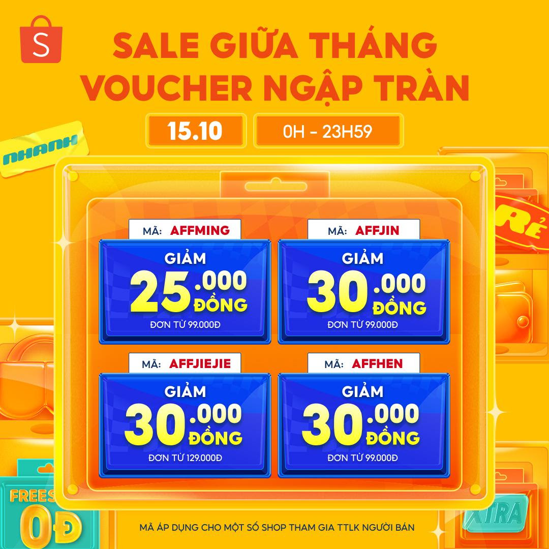 [🆕🇻🇳] Binnie Shop – đồng hành cùng tuổi thơ đầy sắc màu của các bé 🧑‍🧒❤️️👶⭐️ DƯỚI ĐÂY LÀ VOUCHER 15-10 CẢ NHÀ NHÉ
SĂN DEAL NGAY TẠI SHOPEE:Voucher 0H – 23H59 15/10
Mã AFFZUO – Giảm 50K đơn từ 200K
Mã AFFTIAN – Giảm 40K đơn từ 1 , shares-0✔️ , likes-2❤️️ , date-2025-10-15 15:54:08🇻🇳🇻🇳🇻🇳📰🆕