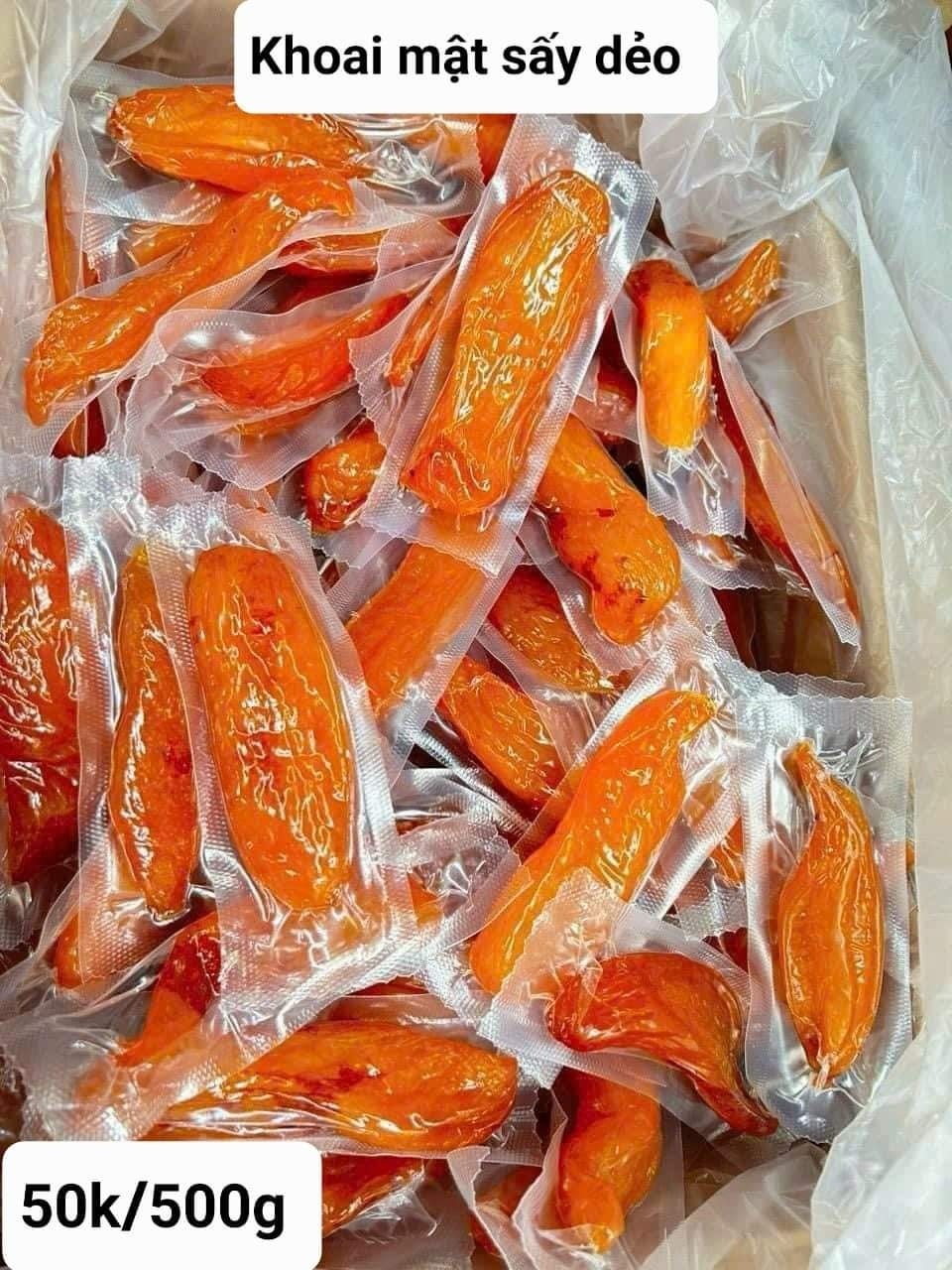 [🆕🇻🇳] Tổng Kho Ăn Vặt Miền Trung – chuyên các món ăn vặt thịnh hành nhất hiện nay 🍔 Top1Food  🍜  KHOAI MẬT SẤY DẺO KHÔNG ĐƯỜNG
Khoai lang sấy dẻo có vị ngọt mật tự nhiên, dẻo, thơm. Được sấy bằng điện, không đường, không chất bảo quản, không hương liệ , shares-0✔️ , likes-1❤️️ , date-2025-10-19 03:36:30🇻🇳🇻🇳🇻🇳📰🆕