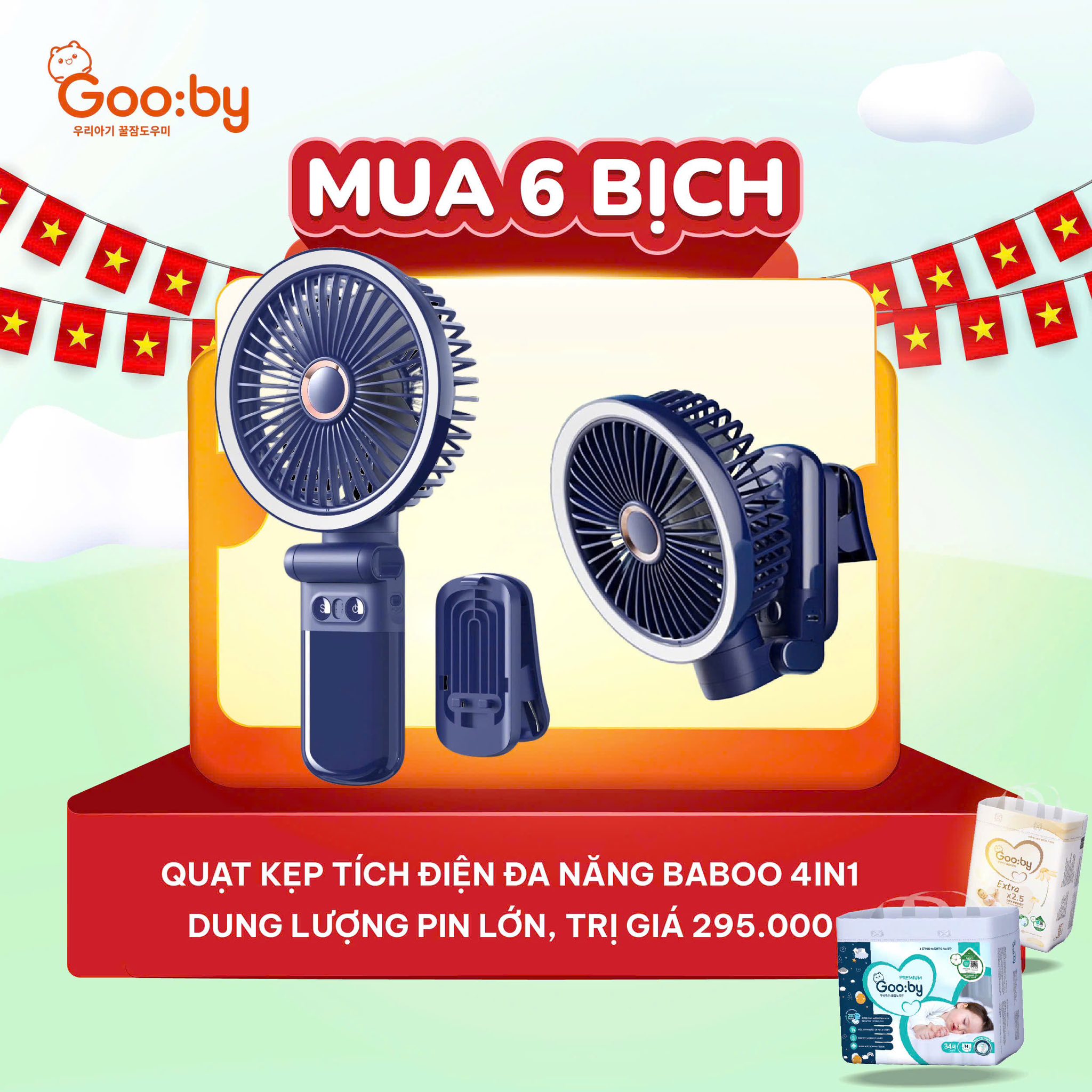 [🆕🇻🇳]  Sâm Nam Baby – Hệ Thống Mẹ Bầu và Em Bé Sâm Nam Baby thành lập năm 2013 🧑‍🧒❤️️👶⭐️  TẶNG  QUẠT KẸP TÍCH ĐIỆN BABOO TRỊ GIÁ 295.000Đ PHỤ VỤ MÙA BÃO TRÁNH MẤT ĐIỆN.May sao Gooby tặng luôn mẫu quạt tích điện mới nhất 2025 để chiều khách i , shares-0✔️ , likes-0❤️️ , date-2025-11-04 01:59:31🇻🇳🇻🇳🇻🇳📰🆕