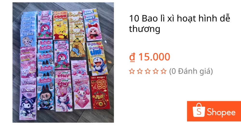 [🆕🇻🇳]  Thời trang trẻ em Sáu Tính 🧑‍🧒❤️️👶⭐️ 10 Bao lì xì hoạt hình dễ thương | Shopee Việt Nam
 , shares-0✔️ , likes-0❤️️ , date-2025-12-09 00:22:06🇻🇳🇻🇳🇻🇳📰🆕