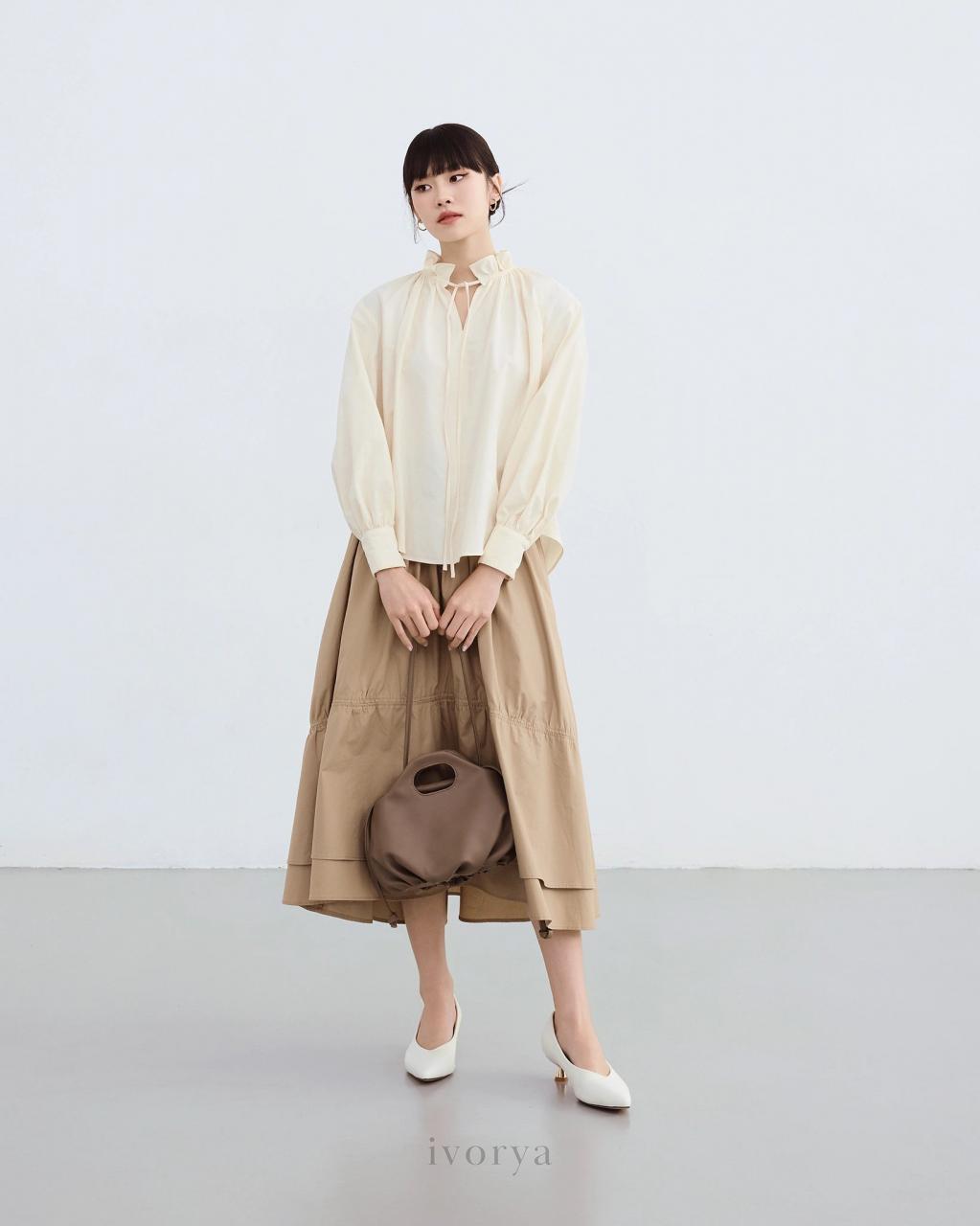 [🛒🇻🇳]Áo kiểu nữ cổ áo rút nhún và tay dài – SH9919B – ivorya , SKU – SH9919BL – ivorya.vn 🇻🇳🛒Top1Shop🛒 🇻🇳Top1Vietnam🇻🇳 🛍🛒🇻🇳