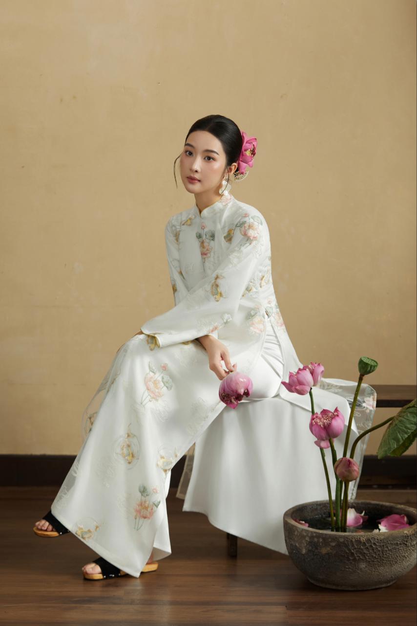 [🛒🇻🇳]Áo Dài Bạch Liên Cổ Truyền Thống – , SKU – A1714-1 – edini.vn 🇻🇳🛒Top1Shop🛒 🇻🇳Top1Vietnam🇻🇳 🛍🛒🇻🇳
