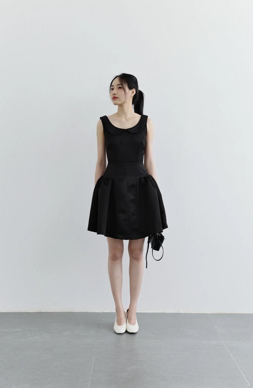 [🛒🇻🇳]Đầm mini không tay cổ tròn rộng, dáng váy xòe phồng cách điệu – D2014 – POXI , SKU – D201425S – poxi.vn 🇻🇳🛒Top1Shop🛒 🇻🇳Top1Vietnam🇻🇳 🛍🛒🇻🇳