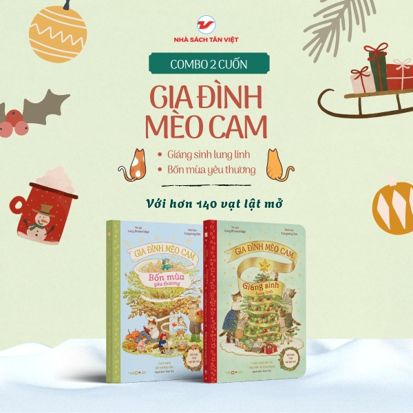 [🛒🇻🇳]Combo 2 cuốn Gia Đình Mèo Cam: Giáng Sinh Lung Linh + Bốn Mùa Yêu Thương – TANVIETBOOKS , SKU – PVN38456 – tanvietbooks.vn 🇻🇳🛒Top1Shop🛒 🇻🇳Top1Vietnam🇻🇳 🛍🛒🇻🇳