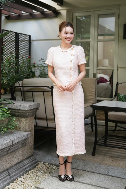 [🛒🇻🇳]Chân váy – Salmon Tweed Pencil Skirt – , SKU – – sixdo.vn 🇻🇳🛒Top1Shop🛒 🇻🇳Top1Vietnam🇻🇳 🛍🛒🇻🇳