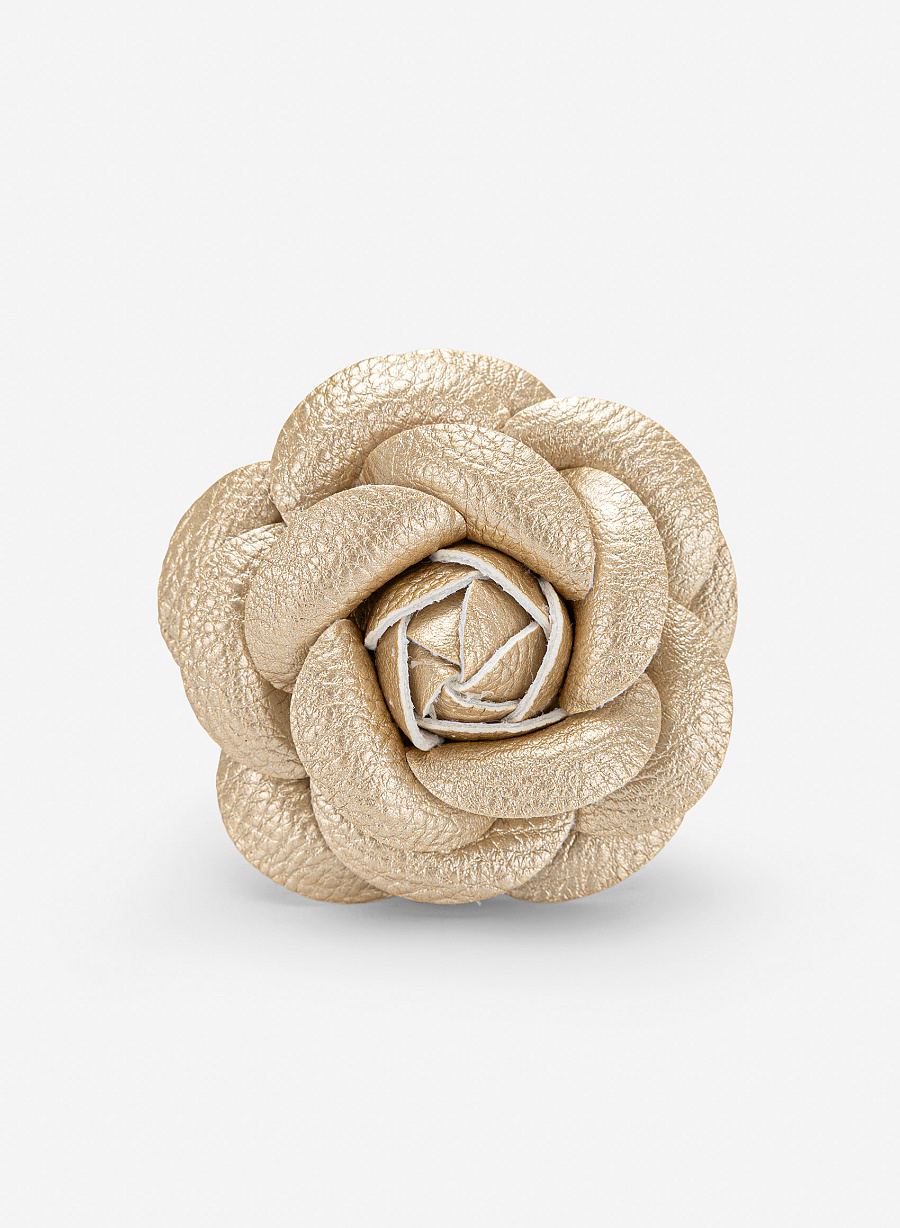 Ghim cài áo hoa hồng - ACC 0033 - Màu vàng kim Vascara