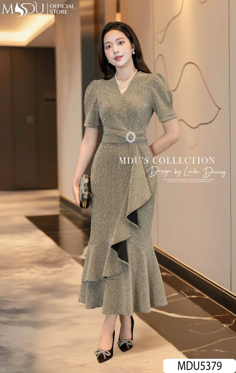 [🛒🇻🇳]Váy Thiết Kế MDU5379 Vải Nhũ Kim Sa Đai Đá & Bèo Xếp Tầng – , SKU – – mdufashion.com 🇻🇳🛒Top1Shop🛒 🇻🇳Top1Vietnam🇻🇳 🛍🛒🇻🇳