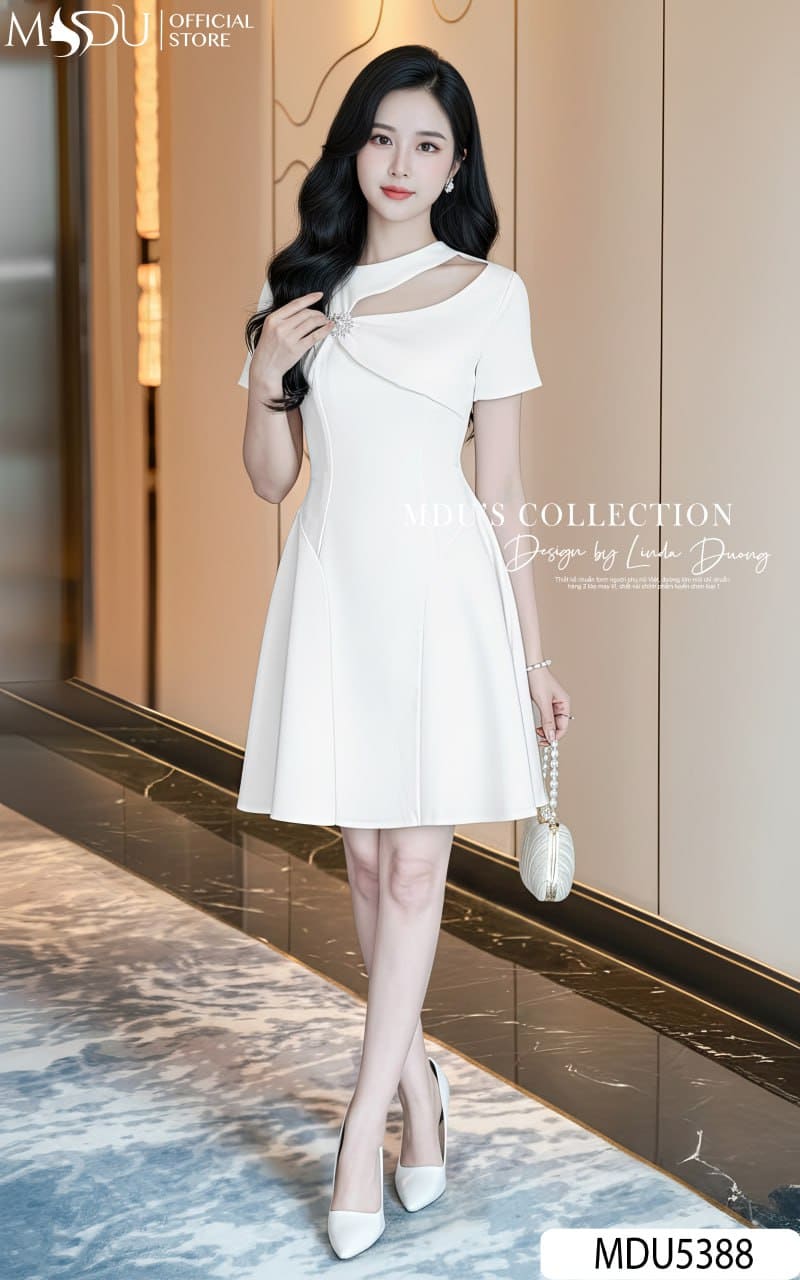 [🛒🇻🇳]Váy Thiết Kế MDU5388 Mango Ý Trắng Dáng Xòe Cổ Cách Điệu – , SKU – – mdufashion.com 🇻🇳🛒Top1Shop🛒 🇻🇳Top1Vietnam🇻🇳 🛍🛒🇻🇳