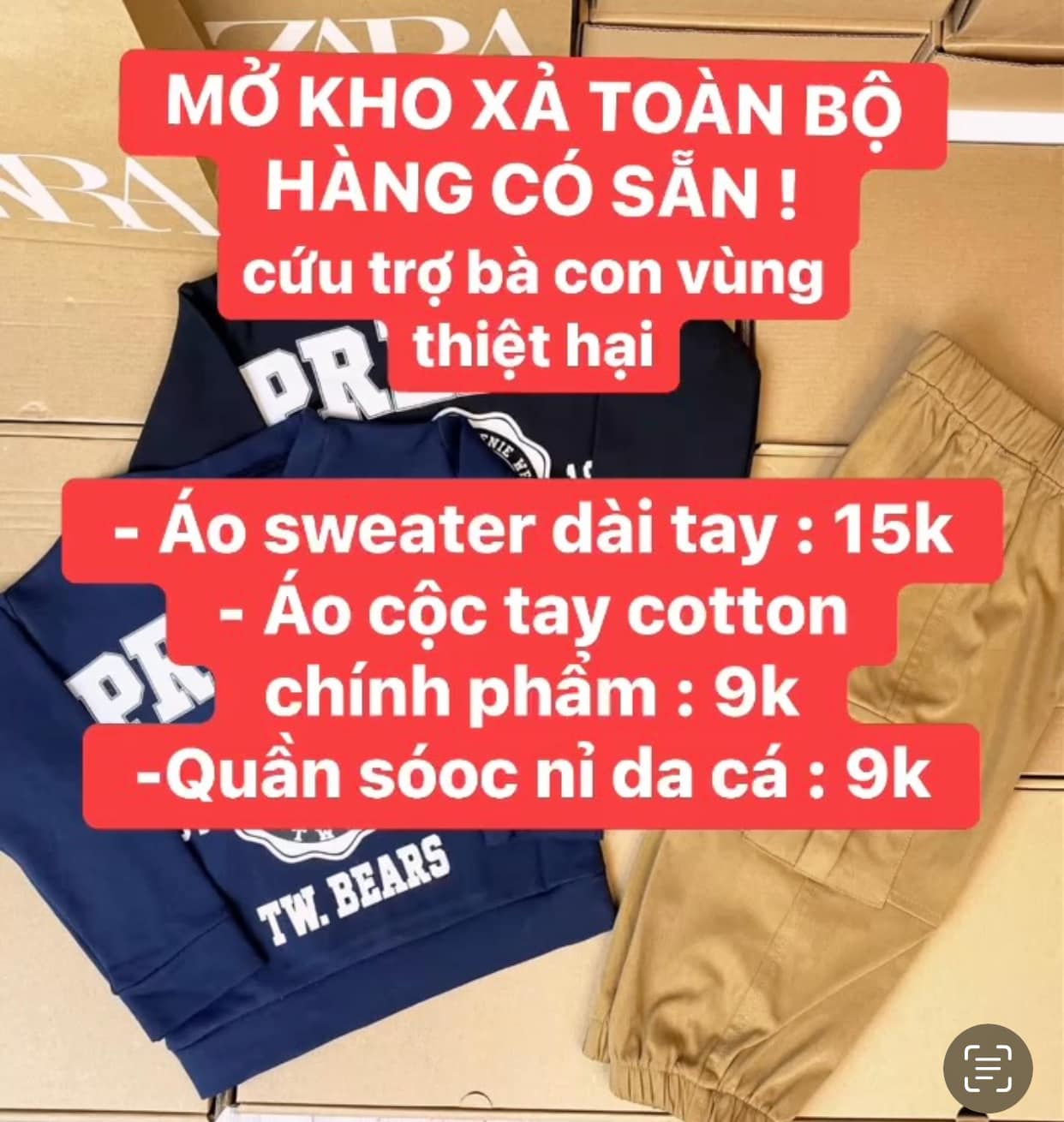 [🆕🇻🇳]  Leon bébé Việt Nam 🧑‍🧒❤️️👶⭐️ Xưởng nhà em Leon bébé Việt Nam quyết định MỞ KHO XẢ TOÀN BỘ HÀNG TRẺ EM CÓ SẴN – HÀNG CÓ THỂ ĐI NGAY để kịp thời cứu trợ cho các con tại vùng lũ thiệt hại , shares-0✔️ , likes-0❤️️ , date-2024-09-12 19:36:14🇻🇳🇻🇳🇻🇳📰🆕