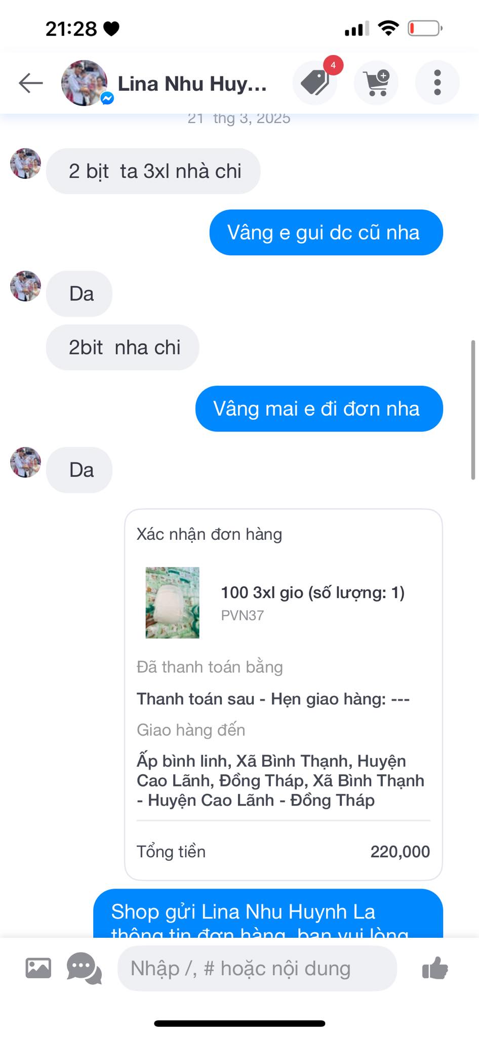 [🆕🇻🇳]  Bỉm Sóc Nhỏ – Cửa hàng quần áo sơ sinh & trẻ em – Cửa hàng tiện lợi 🧑‍🧒❤️️👶⭐️ Bán hàng nhiều năm mà chưa gặp ai giống chị ý cả. Mua hàng bắt tặng quà trong khi shop k có ghi tặng quà hay gì cả. Tự áp đặt shop tặng quà rồi tự đòi quà  , shares-0✔️ , likes-12❤️️ , date-2025-03-23 04:30:23🇻🇳🇻🇳🇻🇳📰🆕