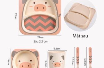 [🆕🇻🇳]  MẸ BEER- Phụ kiện cho bé 🧑‍🧒❤️️👶⭐️ Set khay ăn dặm 5 chi tiết bằng sợi tre bao gồm khay bát cốc thìa dĩa cho bé cưngSet khay ăn dặm 5 chi tiết cho bé được làm từ sợi tre thiên nhiên rất an , shares-0✔️ , likes-6❤️️ , date-2022-07-02 17:35:54🇻🇳🇻🇳🇻🇳📰🆕