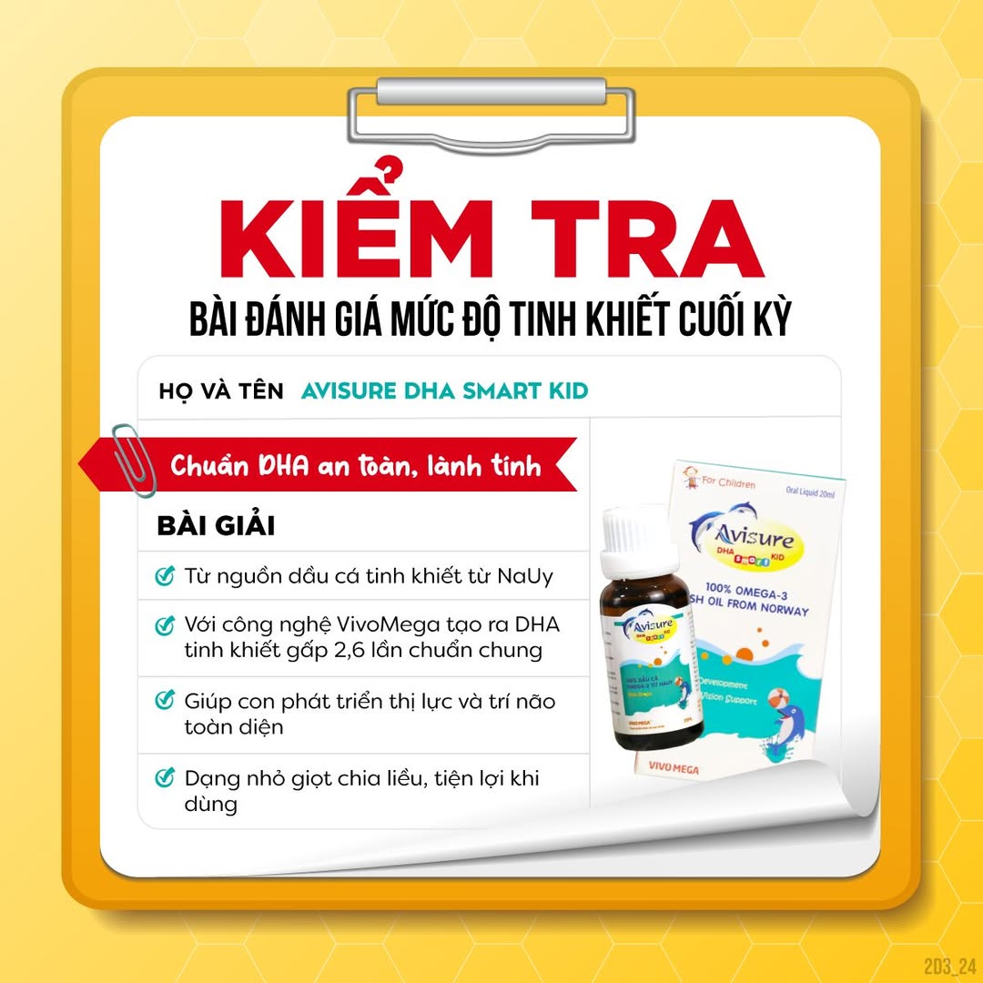 [🆕🇻🇳]  Avisure Kids Việt Nam – Trọn bộ vi chất cho bé 🧑‍🧒❤️️👶⭐️ KIỂM TRA ĐỘ TINH KHIẾT DHA CUỐI KỲ – AVISURE DHA SMART KID ĐẠT CHUẨN TUYỆT ĐỐI! >
Mẹ có biết bí quyết giúp con yêu phát triển trí não và thị lực vượt trội? , shares-0✔️ , likes-0❤️️ , date-2025-04-22 23:45:52🇻🇳🇻🇳🇻🇳📰🆕