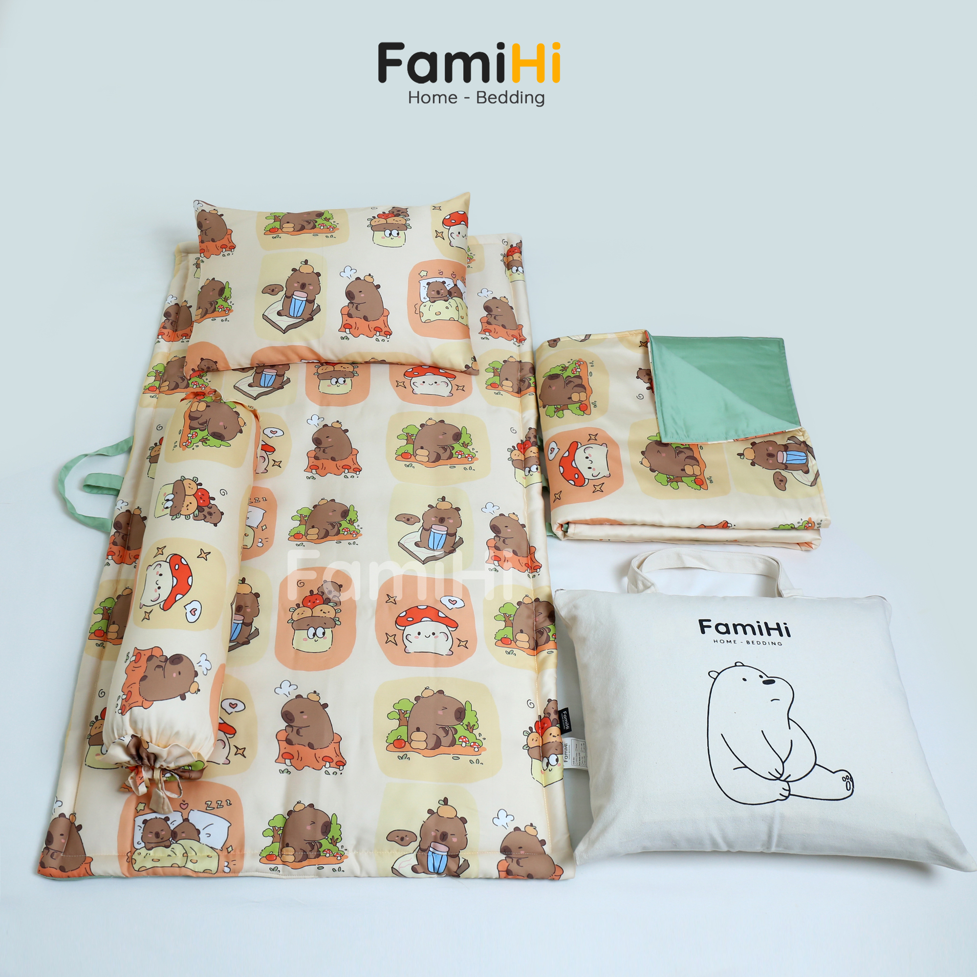 [🆕🇻🇳] Chăn nệm gối cho bé đi học Mầm Non Mẫu Giáo Tiểu Học 🧑‍🧒❤️️👶⭐️ CHĂN NỆM LỤA TENCEL CHO BÉ ĐI HỌCChăn nệm họa tiết rất iu cho cả bé trai bé gái ngủ trưa trên lớp học và đi du lịch. Sản phẩm sử dụng chất liệu cotton sa , shares-58✔️ , likes-854❤️️ , date-2024-11-25 16:37:47🇻🇳🇻🇳🇻🇳📰🆕