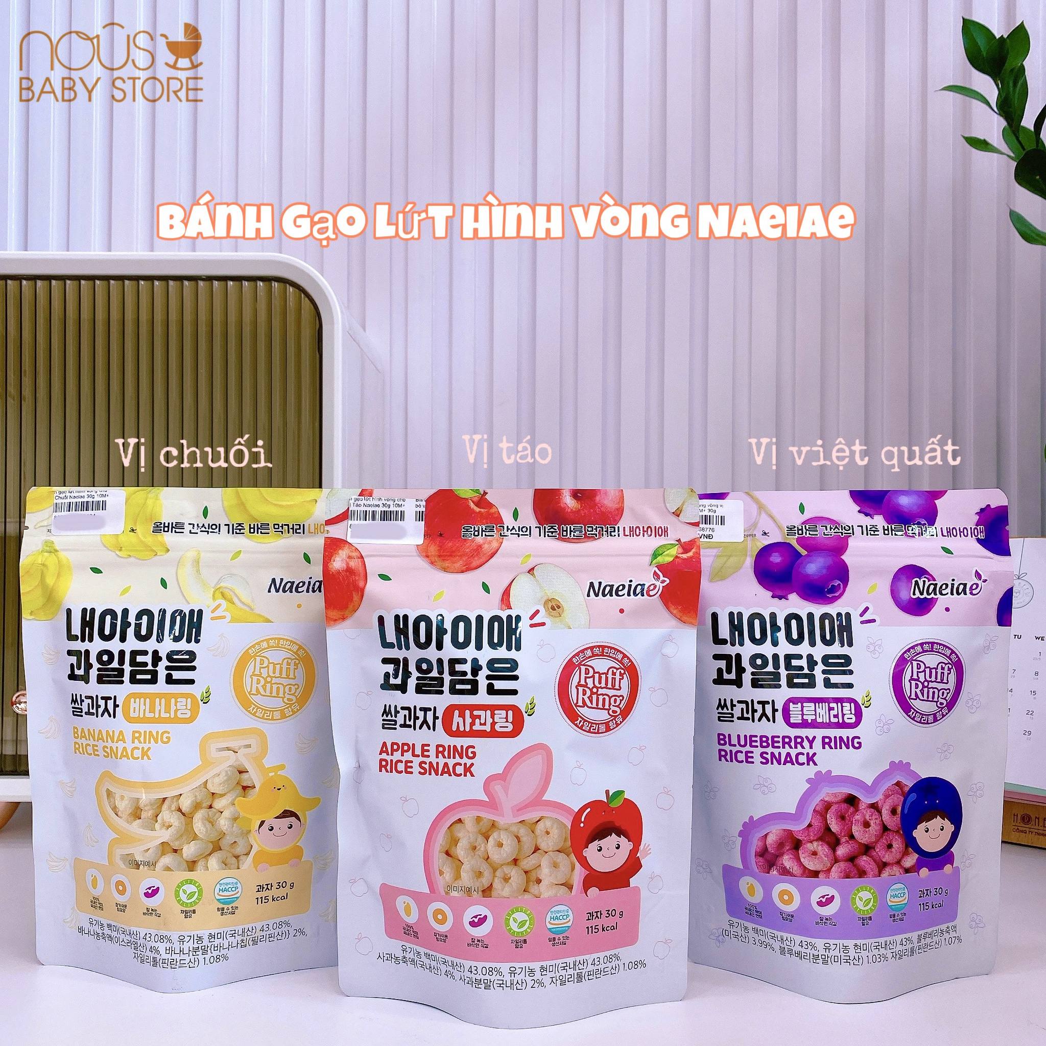 [🆕🇻🇳] ĂN DẶM CẦN THƠ – Hãy đến với chúng tôi để việc ăn dặm của bé trở nên dễ dàng hơn và nhàn 🧑‍🧒❤️️👶⭐️  #Bánh_Gạo_Lứt_Hữu_Cơ_Hình_Vòng_Naeiae dành cho bé từ 8-10 tháng tuổi
Bánh được làm từ gạo trắng, gạo lứt hữu cơ nội địa Hàn Quốc kết hợp cùng các loại rau , shares-0✔️ , likes-5❤️️ , date-2024-06-27 17:23:00🇻🇳🇻🇳🇻🇳📰🆕