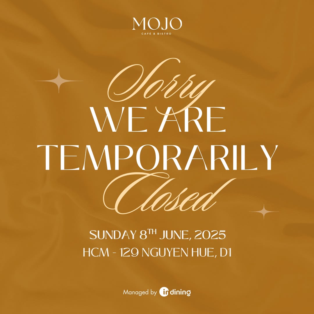 [☕️🇻🇳] MOJO Boutique Coffee 🥤 Top1Coffee ☕️ TEMPORARILY CLOSED THIS SUNDAY 8TH JUNE, 2025Ngày 08/06, MOJO HCM – 129 Nguyễn Huệ sẽ tạm đóng cửa để bảo trì và nâng cấp.
Chú , shares-1✔️ , likes-7❤️️ , date-2025-06-08 08:32:37🇻🇳🇻🇳🇻🇳📰🆕