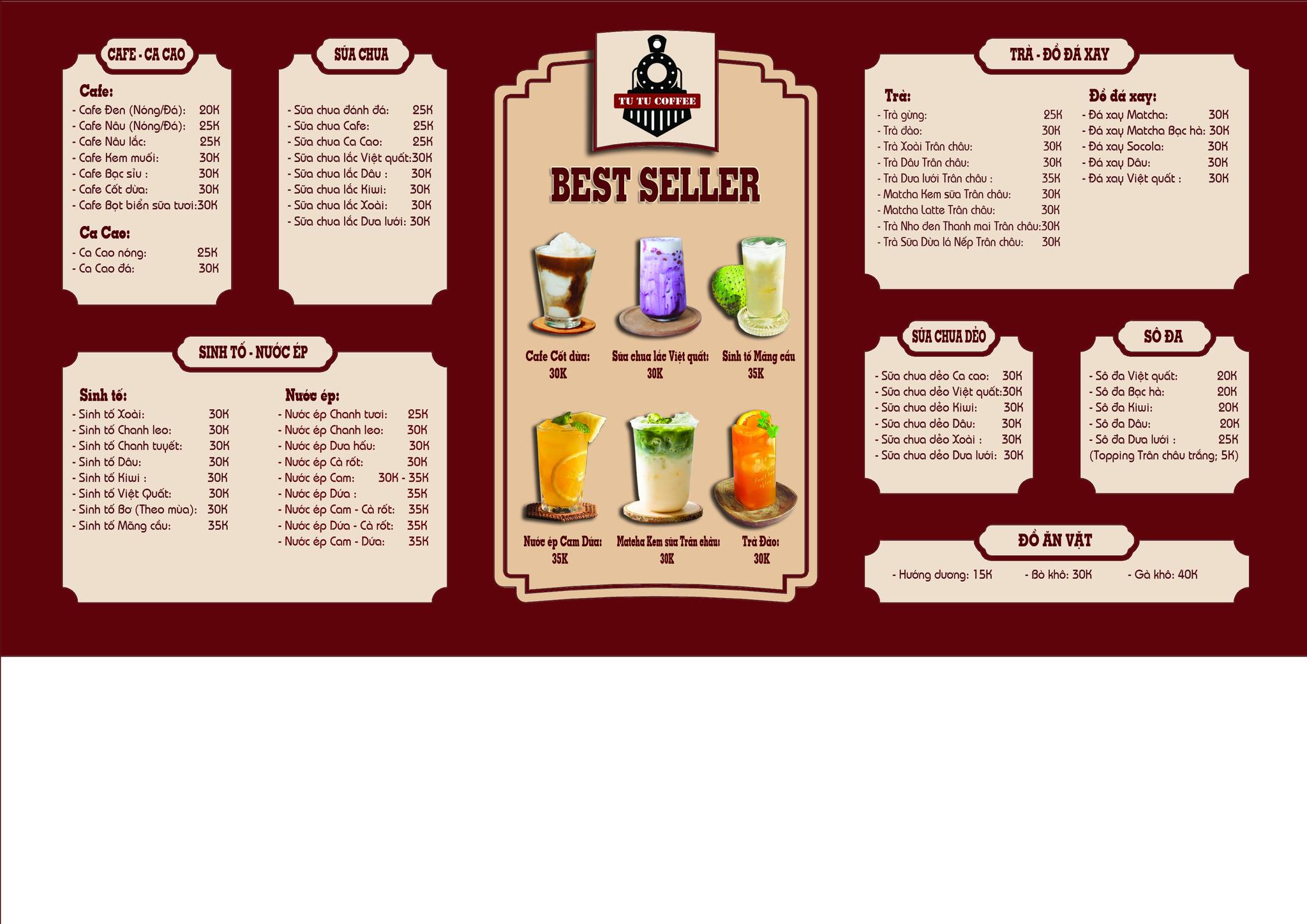 [☕️🇻🇳] TuTuCoffee Ninh Bình 🥤 Top1Coffee ☕️ Menu mới chào đón năm học mới. Mọi người quan tâm đến quán và “chủ quán” chút nhé.
, shares-0✔️ , likes-7❤️️ , date-2025-09-05 14:00:58🇻🇳🇻🇳🇻🇳📰🆕