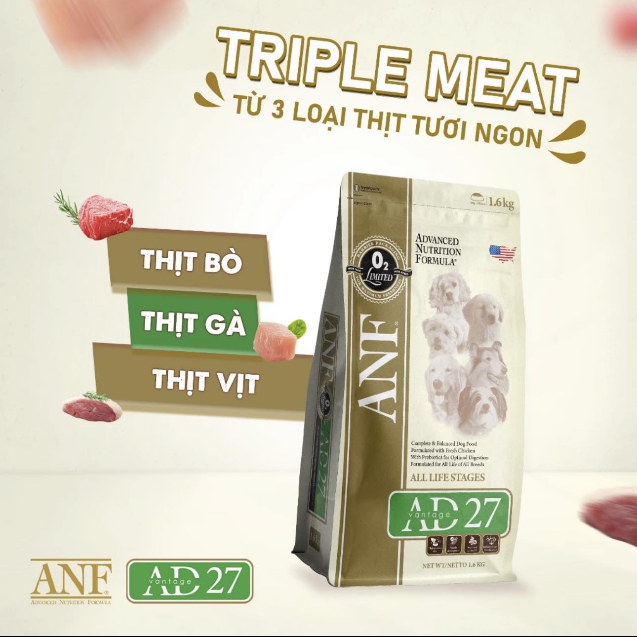 [🆕🇻🇳] Mon Pet Shop 🐶🦜 Top1Pets 🐱🐠 [GOM ĐƠN HẠT ANF AD27]Chưa bao giờ hãng hạt hữu cơ có zá rẻ ntn lunnn đó mn ơiii. Dòng hạt AD27 của ANF đang có deal giảm chỉ còn #90k/bao nguyên 1.6kg  , shares-0✔️ , likes-3❤️️ , date-2025-10-29 16:37:21🐶🐱🇻🇳🇻🇳🇻🇳📰🆕