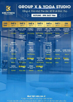[???] King Fitness Yoga & Pool – The Zei, Số 8 Lê Đức Thọ  ? Top1Yoga ??‍♀️ 𝐊𝐈𝐍𝐆 𝐅𝐈𝐓𝐍𝐄𝐒𝐒 𝐤𝐢́𝐧𝐡 𝐠𝐮̛̉𝐢 𝐪𝐮𝐲́ 𝐡𝐨̣̂𝐢 𝐯𝐢𝐞̂𝐧 𝐥𝐢̣𝐜𝐡 𝐭𝐚̣̂𝐩 𝐭𝐮𝐚̂̀𝐧 𝐦𝐨̛́𝐢
TỪ NGÀY 24/11/2025 – 30/11/2025
————————
Lịch tập sẽ được cập nhật hàn , shares-0✔️ , likes-1❤️️ , date-2025-11-25 18:49:36????????