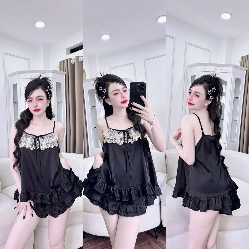 [🆕🇻🇳] Xưởng Đồ Bộ Bigsize Giá Rẻ 👕 Top1Fashion 👗   Bộ lụa 2 dây phối ren siêu xinh đây ạ
Miễn Ship từ 2 Bộ.  Size từ 45kg-100kg
Nhận hàng được kiểm tra hàng trước khi thanh toán
, shares-9✔️ , likes-187❤️️ , date-2025-11-29 23:14:10🇻🇳🇻🇳🇻🇳📰🆕