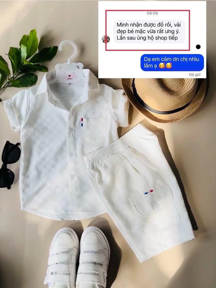 [🆕🇻🇳] Shop Mẹ Mít 🧑‍🧒❤️️👶⭐️ Phải nói là cưng hết nấc luôn ạ
Set sơ mi kim cương có đủ 3 màu trắng- đen- đỏ
Fullsize từ 12-52kg , shares-0✔️ , likes-1❤️️ , date-2025-12-02 04:59:24🇻🇳🇻🇳🇻🇳📰🆕