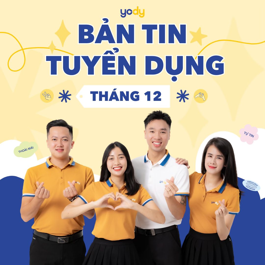 [🆕🇻🇳] YODY Careers 👁 Top1Jobs👥 BẢN TIN TUYỂN DỤNG THÁNG 12Tháng 12 đến rồi,  YODY mở ra những cơ hội việc làm hấp dẫn dành cho bạn tại thương hiệu thời trang sở hữu 280+ cửa hàng trên , shares-8✔️ , likes-37❤️️ , date-2025-12-05 17:04:12🇻🇳🇻🇳🇻🇳📰🆕