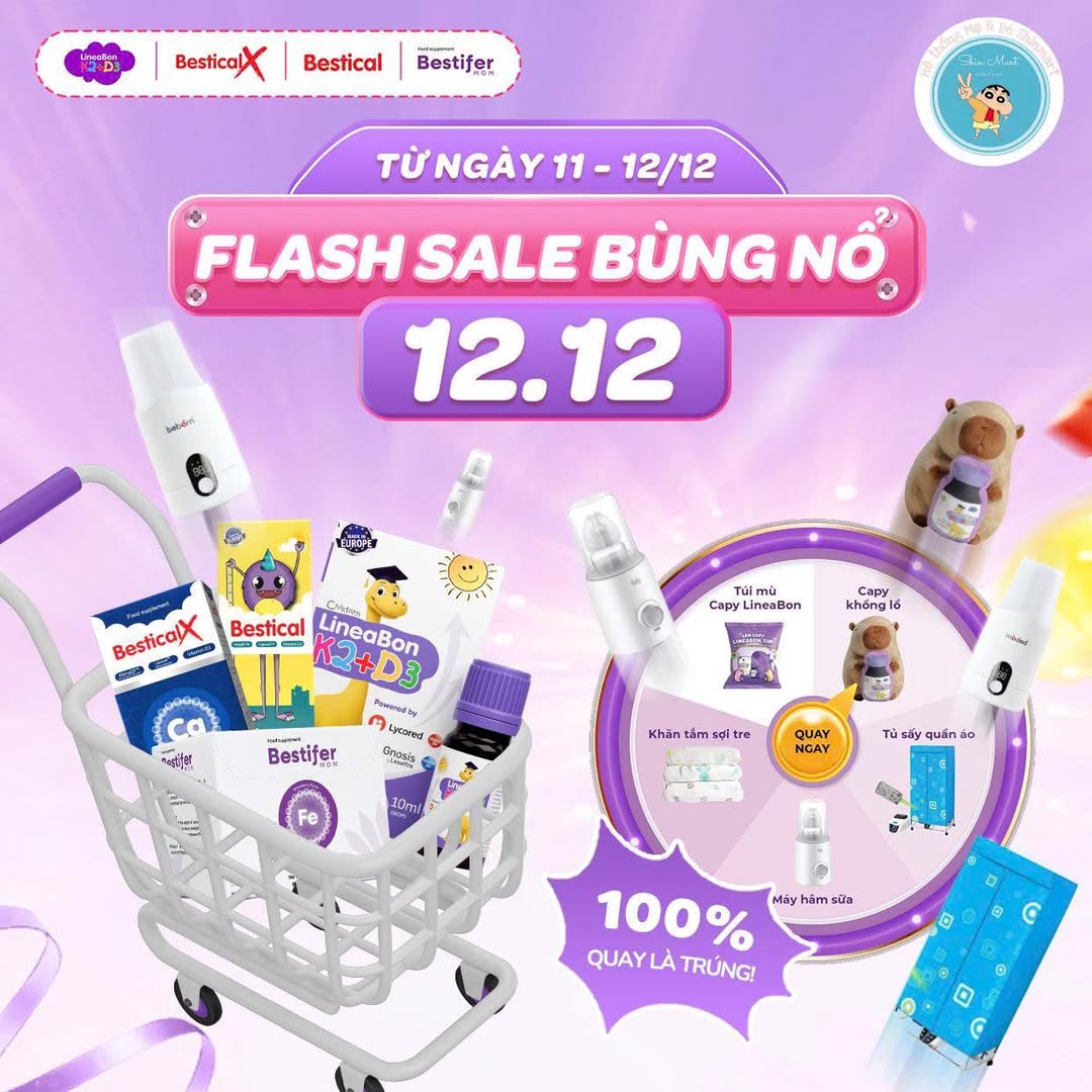 [🆕🇻🇳] Shin Mart Nguyễn Văn Thoại – Siêu thị Mẹ và Bé 🧑‍🧒❤️️👶⭐️  SIÊU SALE NGÀY ĐÔI 11- 12.12 –  MẸ SĂN CAPY TÍM, BÉ RINH QUÀ KHỦNG
Mẹ ơi, mùa sale cuối năm chính thức “chạm nóc” rồi đây!
2 ngày duy nhất tại SHOP SHIN , shares-0✔️ , likes-1❤️️ , date-2025-12-10 00:24:42🇻🇳🇻🇳🇻🇳📰🆕