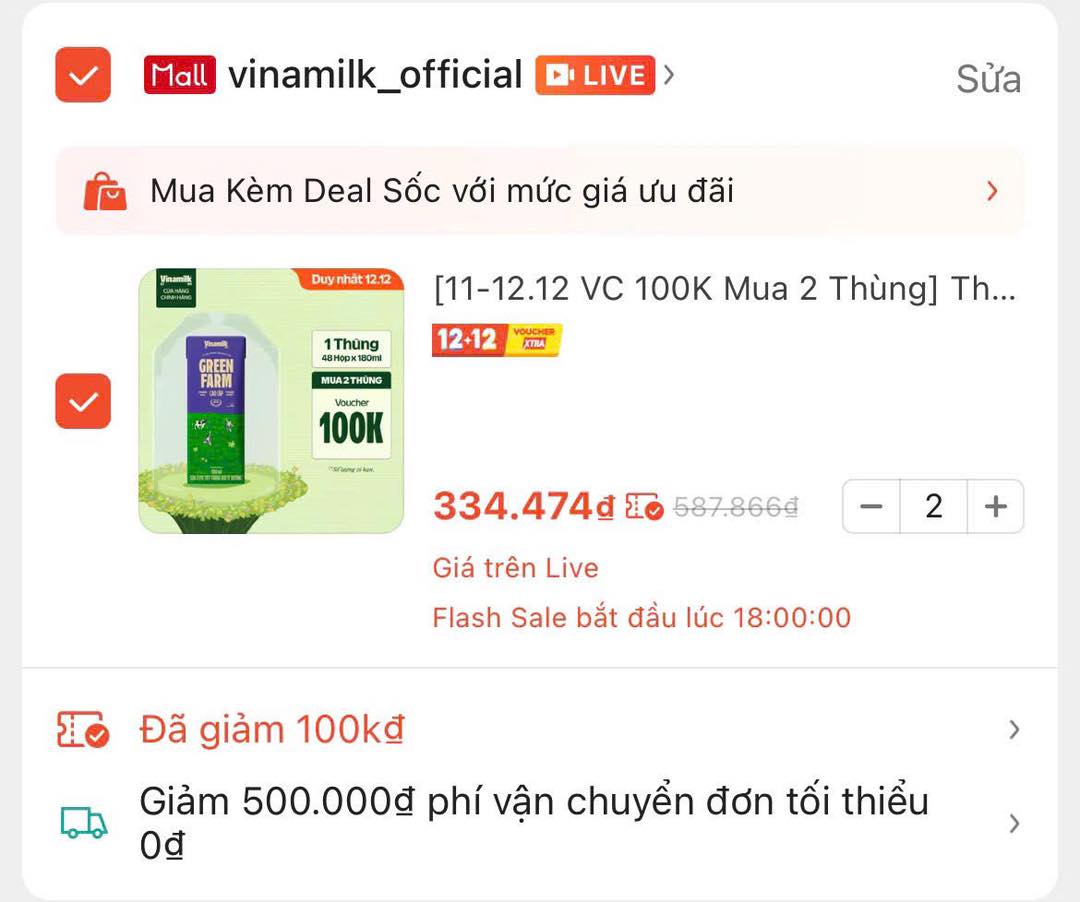 [🆕🇻🇳]  BABY MILO – Cửa hàng quần áo sơ sinh & trẻ em🧑‍🧒❤️️👶⭐️ Mua combo 2 thùng Vinamilk 180ml về giá 334 
Da man thậc
Link đây a 
 , shares-0✔️ , likes-7❤️️ , date-2025-12-13 23:08:29🇻🇳🇻🇳🇻🇳📰🆕