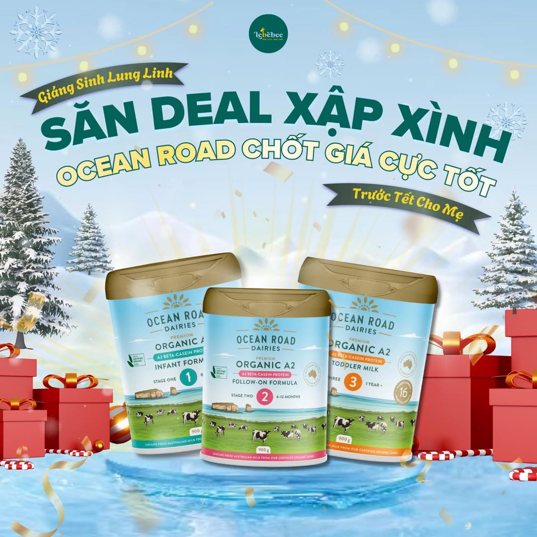 [🆕🇻🇳] Lebebee Hà Nội 🧑‍🧒❤️️👶⭐️  Giáng Sinh lung linh – Săn deal xập xình!
Ocean Road chốt giá CỰC TỐT cho mẹ dịp cuối nămMùa lễ hội là thời điểm mẹ nào cũng muốn con khỏe mạnh – ăn ng , shares-1✔️ , likes-0❤️️ , date-2025-12-12 02:02:18🇻🇳🇻🇳🇻🇳📰🆕