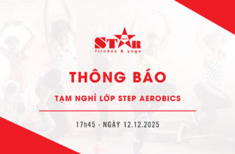 [🆕🇻🇳] Starfirst Fitness & Yoga Centers Hue – Trung tâm Thể thao & Giải trí STAR yoga & fitness 🧘 Top1Yoga 🤸🏻‍♀️  STARFIRST XIN THÔNG BÁO TẠM NGHỈ LỚP STEP AEROBICS –  17H45 NGÀY 12.12.2025
—–
Vì lý do cá nhân nên HLV không thể đứng lớp. STARFIRST xin thông báo TẠM , shares-0✔️ , likes-0❤️️ , date-2025-12-12 17:16:25🇻🇳🇻🇳🇻🇳📰🆕