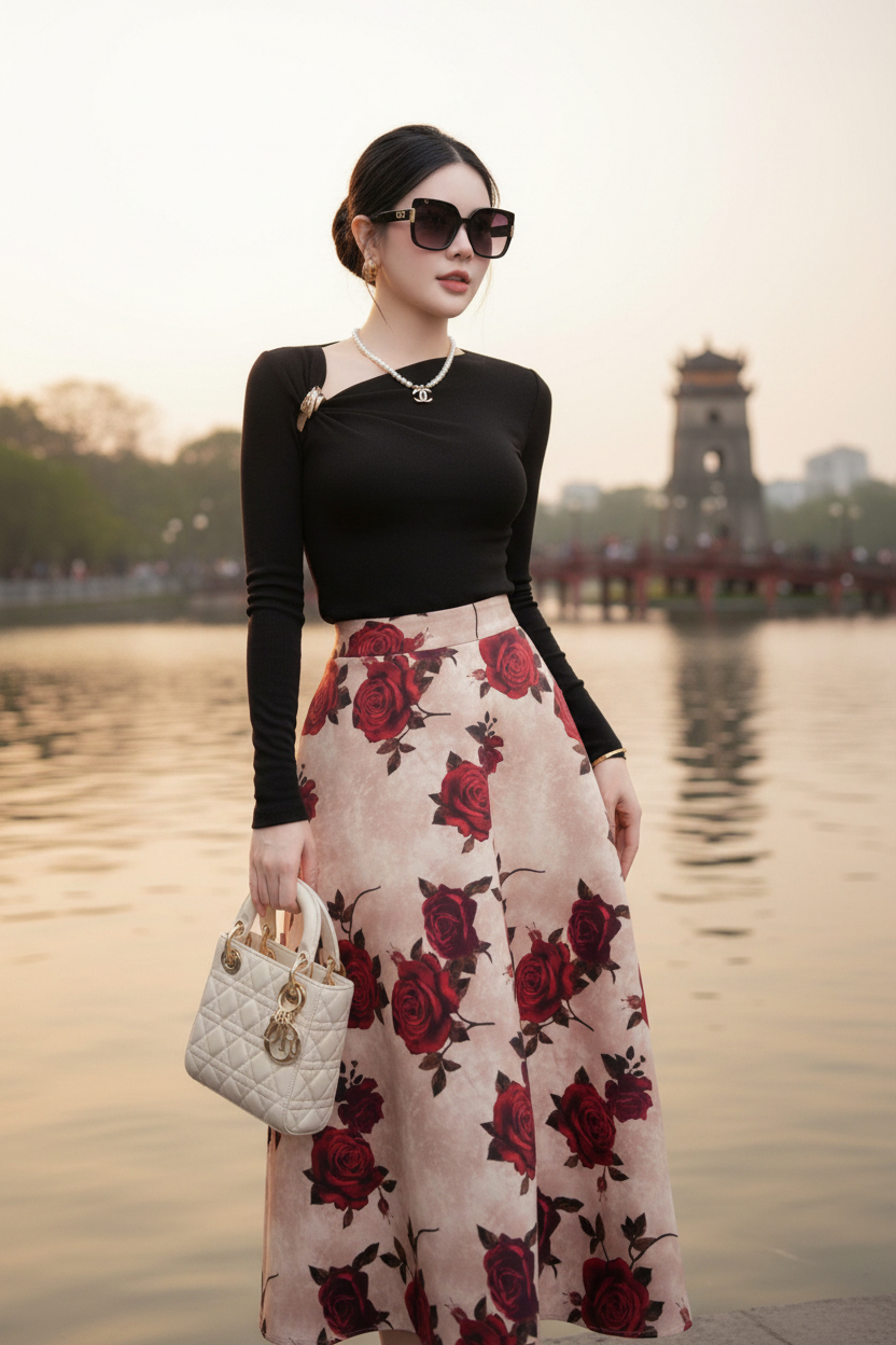 [🆕🇻🇳] Chamy Design – Thời trang thiết kế cao cấp 👕 Top1Fashion 👗   VẺ ĐẸP TĨNH LẶNG – SANG TRỌNG KHÔNG CẦN PHÔ TRƯƠNG 

Một chút đen tối giản ôm gọn phần thân trên, kết hợp cùng chân váy hoa hồng dáng dài mềm mại – tạo nê , shares-1✔️ , likes-9❤️️ , date-2025-12-18 19:44:49🇻🇳🇻🇳🇻🇳📰🆕