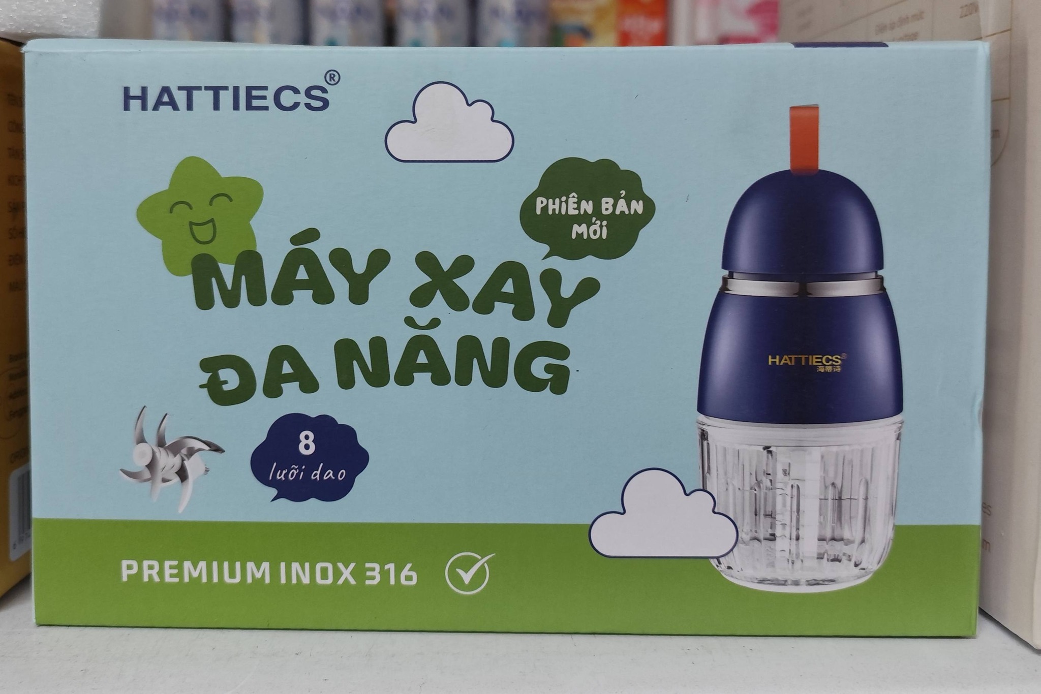 [🆕🇻🇳] Mẹ Và Bé Thảo An – Thế giới mẹ và bé 🧑‍🧒❤️️👶⭐️ Máy xay đa năng Hattiecs 8 lưỡi phiên bản mới – Nhỏ gọn, tiện lợi 

 Thiết kế nhỏ gọn: Dung tích 300ml, lý tưởng cho bé mới ăn dặm.
 Lưỡi dao siêu sắc: 8 l , shares-0✔️ , likes-2❤️️ , date-2025-12-21 13:30:13🇻🇳🇻🇳🇻🇳📰🆕