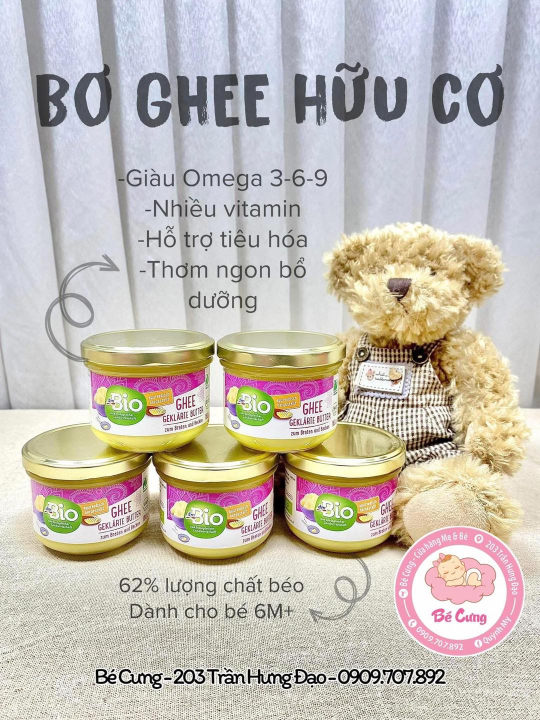 [🆕🇻🇳] BÉ CƯNG – Cửa Hàng Mẹ & Bé 🧑‍🧒❤️️👶⭐️ **** Bơ Ghee mẫu mới nhất, vỏ màu tím, date mới về sẵn sốp em rùi ạ!!!!
 𝐁𝐎̛ 𝐆𝐇𝐄𝐄 𝐇𝐔̛̃𝐔 𝐂𝐎̛ – nguồn chất béo lành mạnh cho bé & cả gia đình – lọai bơ được  , shares-0✔️ , likes-0❤️️ , date-2025-12-22 15:58:12🇻🇳🇻🇳🇻🇳📰🆕