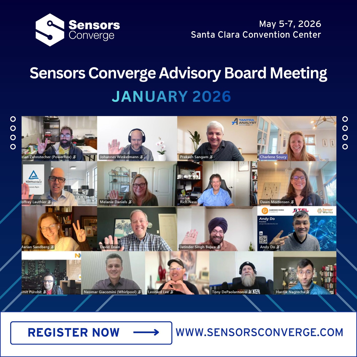 Great conversation this week with the Sensors Converge 2026 Advisory Board.

The discussion reinfor 🤖 Top1Robot 🛠️