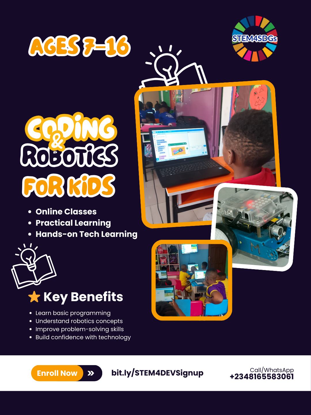 Dear parents,

Let your child learn #skills that will open doors anywhere in the world.

Our Coding 🤖 Top1Robot 🛠️