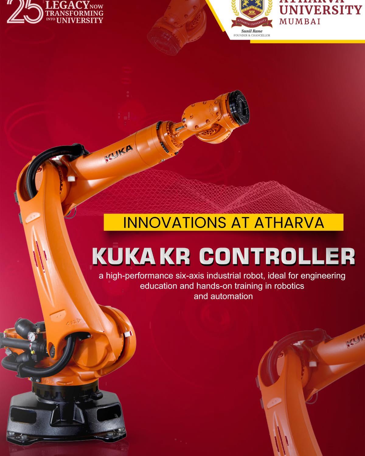 Future in Motion at Atharva University 

Where advanced robotics meets next-gen engineering.
Be the 🤖 Top1Robot 🛠️