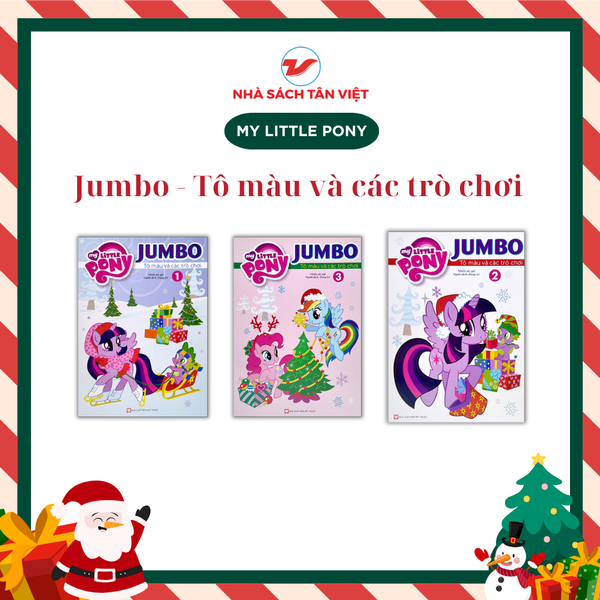 [🛒🇻🇳]Combo 3 cuốn: My Little Pony Jumbo – Tô Màu Và Các Trò Chơi – Chủ Đề Giáng Sinh – TANVIETBOOKS , SKU – PVN38406 – tanvietbooks.vn 🇻🇳🛒Top1Shop🛒 🇻🇳Top1Vietnam🇻🇳 🛍🛒🇻🇳