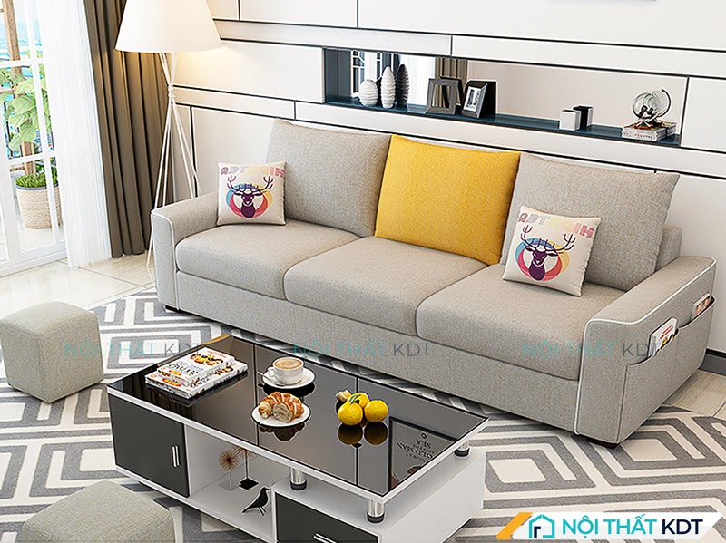 Lựa chọn nội thất có kích thước vừa vặn giúp phòng khách trông rộng rãi và gọn gàng hơn