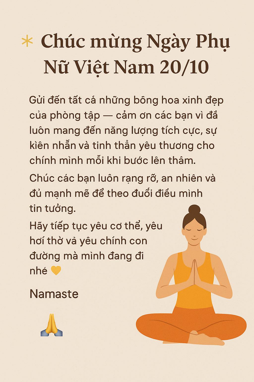 [🆕🇻🇳] Nắng Yoga – Grow Your Health  🧘 Top1Yoga 🤸🏻‍♀️ —Nắng Yoga – Grow Your Health—
Địa chỉ: Số 3, đường 11, 6A Him Lam Trung Sơn, Bình Chánh
Liên hệ: 098.343.3358 (Mrs. Thắm) – 0869.621.686 (Mr. Trung)
# , shares-0✔️ , likes-16❤️️ , date-2025-10-20 16:24:17🇻🇳🇻🇳🇻🇳📰🆕