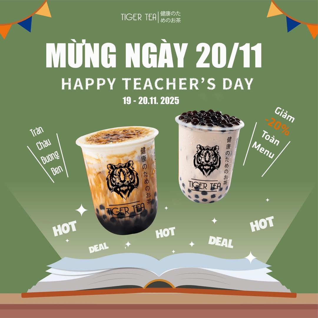 [🆕🇻🇳] Tiger Tea Trần Hưng Đạo – Cửa hàng trà sữa trân châu 🍔 Top1Food  🍜   𝐂𝐇𝐔́𝐂 𝐌𝐔̛̀𝐍𝐆 𝐍𝐆𝐀̀𝐘 𝐍𝐇𝐀̀ 𝐆𝐈𝐀́𝐎 𝐕𝐈𝐄̣̂𝐓 𝐍𝐀𝐌 𝟐𝟎-𝟏𝟏    
“Nhân ngày Nhà giáo Việt Nam 20/11, Tiger Tea xin gửi lời chúc chân thành nhất đến quý thầy cô – những , shares-0✔️ , likes-83❤️️ , date-2025-11-19 05:05:27🇻🇳🇻🇳🇻🇳📰🆕