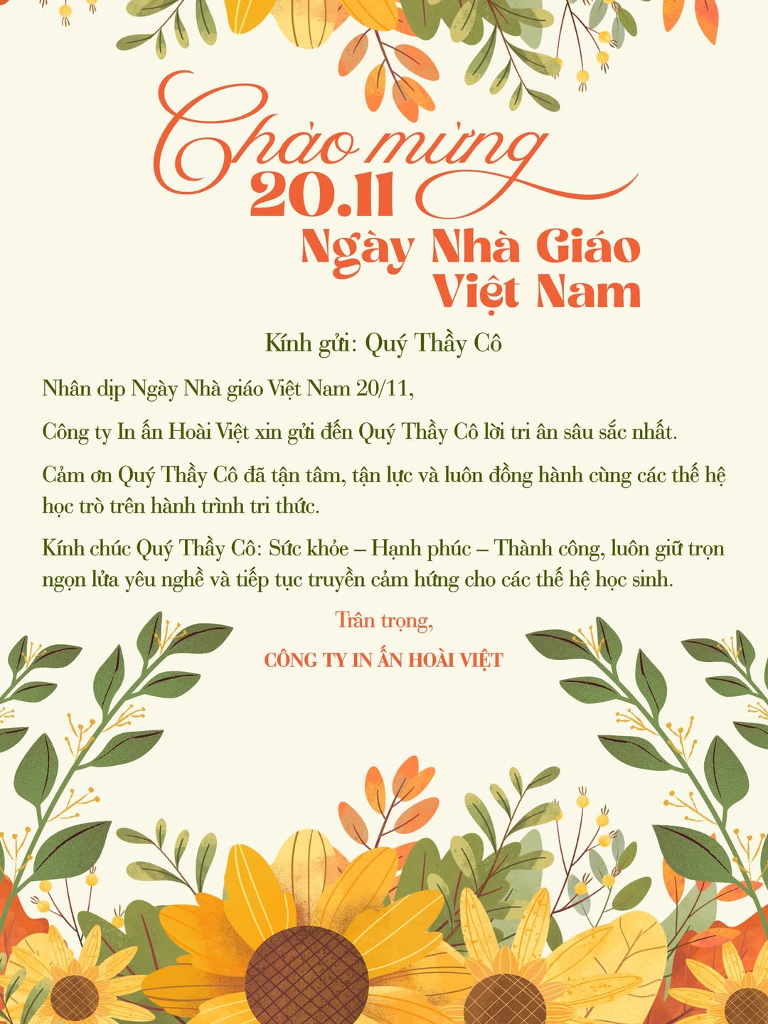 [🆕🇻🇳] In ấn Hoài Việt – Sản xuất Bảng tên – Phù hiệu – Logo keo ủi – Ấn phẩm trường học trên toàn quốc 🎨 Top1Designs ✨  In ấn Hoài Việt kính chúc Quý Thầy Cô một ngày 20/11 thật nhiều niềm vui và ý nghĩa 
 , shares-1✔️ , likes-0❤️️ , date-2025-11-20 17:06:27🇻🇳🇻🇳🇻🇳📰🆕