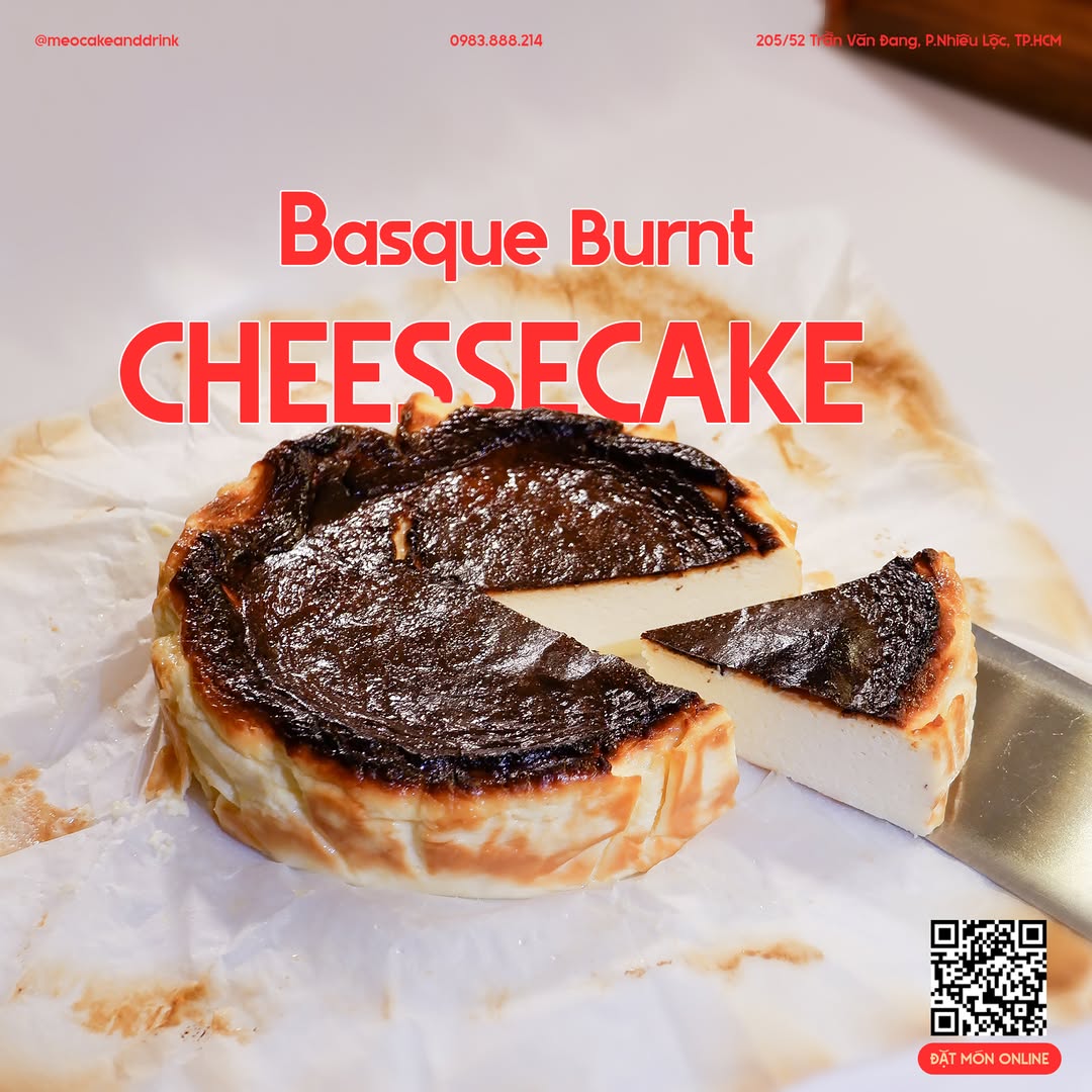 [🆕🇻🇳] Mẽo – Cake and Drink – Bếp chuyên bánh Trung Thu và bánh ngọt ( since 2016) 🍔 Top1Food  🍜 Mời cả nhà làm một tí Basque Burnt Cheesecake mịn mượt mềm tan thơm đậm đà!!
 , shares-1✔️ , likes-3❤️️ , date-2025-12-07 04:32:17🇻🇳🇻🇳🇻🇳📰🆕