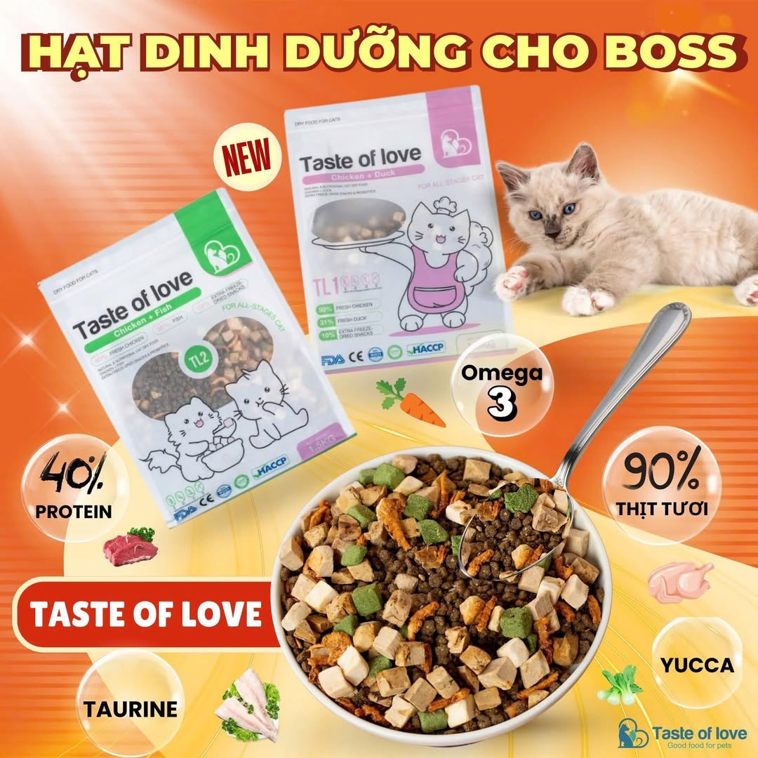 [🆕🇻🇳] FamiPet – Siêu Thị Cho Thú Cưng 🐶🦜 Top1Pets 🐱🐠 𝑯𝒂̣𝒕 𝑻𝒂𝒔𝒕𝒆 𝑶𝒇 𝑳𝒐𝒗𝒆 ~ 40% 𝑷𝒓𝒐𝒕𝒆𝒊𝒏 𝑴𝒊𝒙 𝑻𝒐𝒑𝒑𝒊𝒏𝒈 𝑯𝒂̣𝒕 𝑲𝒉𝒐̂𝒏𝒈 Đ𝒐̣̂𝒏 𝑵𝒈𝒖̃ 𝑪𝒐̂́𝒄, 𝑫𝒊𝒏𝒉 𝑫𝒖̛𝒐̛̃𝒏𝒈 𝑪𝒂𝒐 𝑯𝒂̣𝒕 𝑪𝒉𝒐 𝑴𝒆̀𝒐 

 Thông Tin Sản Phẩm Của Hạt Taste Of Love Dành , shares-0✔️ , likes-4❤️️ , date-2025-12-10 18:42:05🐶🐱🇻🇳🇻🇳🇻🇳📰🆕