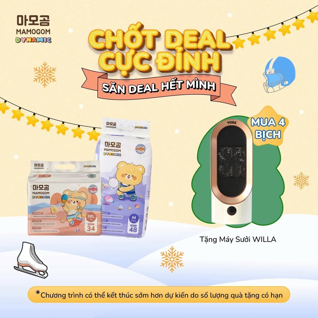[🆕🇻🇳] Shop Mẹ và Bé Ngân Hà – chuyên cung cấp các sản phẩm chính hãng – thời trang Mẹ và Bé giá tốt 🧑‍🧒❤️️👶⭐️ Cuối năm trời lạnh nhiều. Mẹ mua 4 gói Mamogom Dynamic để nhận kèm máy suởi Willa cho bé nha 
 , shares-2✔️ , likes-0❤️️ , date-2025-12-10 18:45:12🇻🇳🇻🇳🇻🇳📰🆕