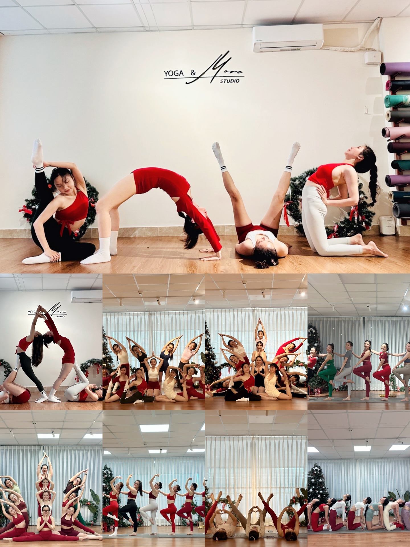 [🆕🇻🇳] YOGA & MORE – Phòng tập yoga 🧘 Top1Yoga 🤸🏻‍♀️ Chúc cả nhà mùa Giáng Sinh Ấm áp và Hạnh Phúc 
Tổng hợp một vài pose của chị em nhà Yoga&More
Ai cũng tươi xinh rạng rỡ quá là đáng iu đi 

Tham khảo lịch  , shares-1✔️ , likes-14❤️️ , date-2025-12-24 18:38:22🇻🇳🇻🇳🇻🇳📰🆕