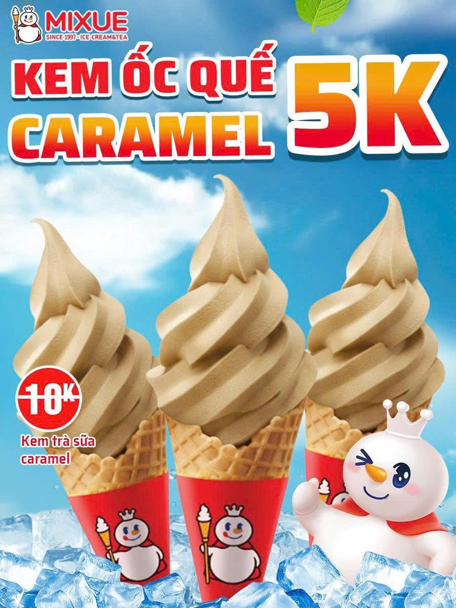 [🆕🇻🇳] Mixue Sầm Sơn – Kem tươi, Trà sữa, Trà Hoa Quả 🍔 Top1Food  🍜  KEM ỐC QUẾ CARAMEL 5K 
Deal “ngọt xỉu up xỉu down” chỉ có tại Mixue 41 Lê Lợi thôi đó 

 Kem ốc quế vị Trà sữa Caramel – chỉ 5K!
 Mịn mượt – béo nhẹ – thơ , shares-0✔️ , likes-4❤️️ , date-2025-12-27 15:11:39🇻🇳🇻🇳🇻🇳📰🆕