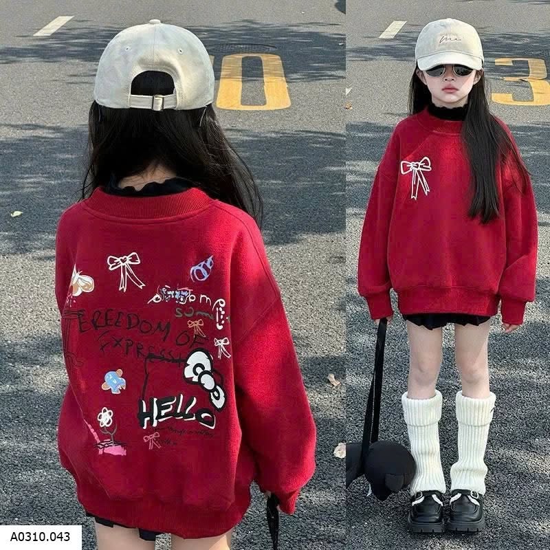 [🆕🇻🇳] Sáu Bảnh – thời trang trẻ em VNXK & order hàng nội địa Trung 🧑‍🧒❤️️👶⭐️  ÁO NỈ ĐỎ NƠ BÉ GÁI
Phong cách Hàn Quốc, dễ phối đồ: Kết hợp với quần jeans, váy hay legging đều xinh.
195k
 Sz 
160 35-40kg
170 40-45kg
 , shares-0✔️ , likes-2❤️️ , date-2026-01-05 03:54:27🇻🇳🇻🇳🇻🇳📰🆕