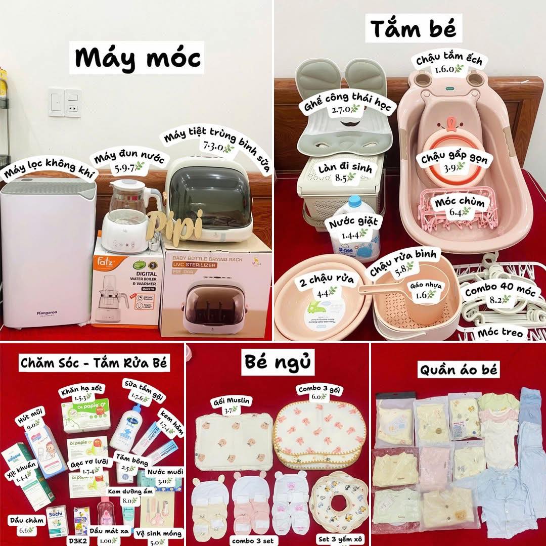 [🆕🇻🇳] Quỳnh Anh – Trọn Gói Đi Sinh – Shop chuyên cung cấp trọn gói đồ sơ sinh 🧑‍🧒❤️️👶⭐️ NGHÈO KỆ NGHÈO, sắm cho con dùng trước đã 
Máy móc: 
1. Máy lọc không khí: 
2. Máy đun nước Fatz: 
3. Máy tiệt trùng bình sữa Moaz: 
Tắm bé: 
1. Ghế công t , shares-0✔️ , likes-0❤️️ , date-2026-02-03 06:01:23🇻🇳🇻🇳🇻🇳📰🆕