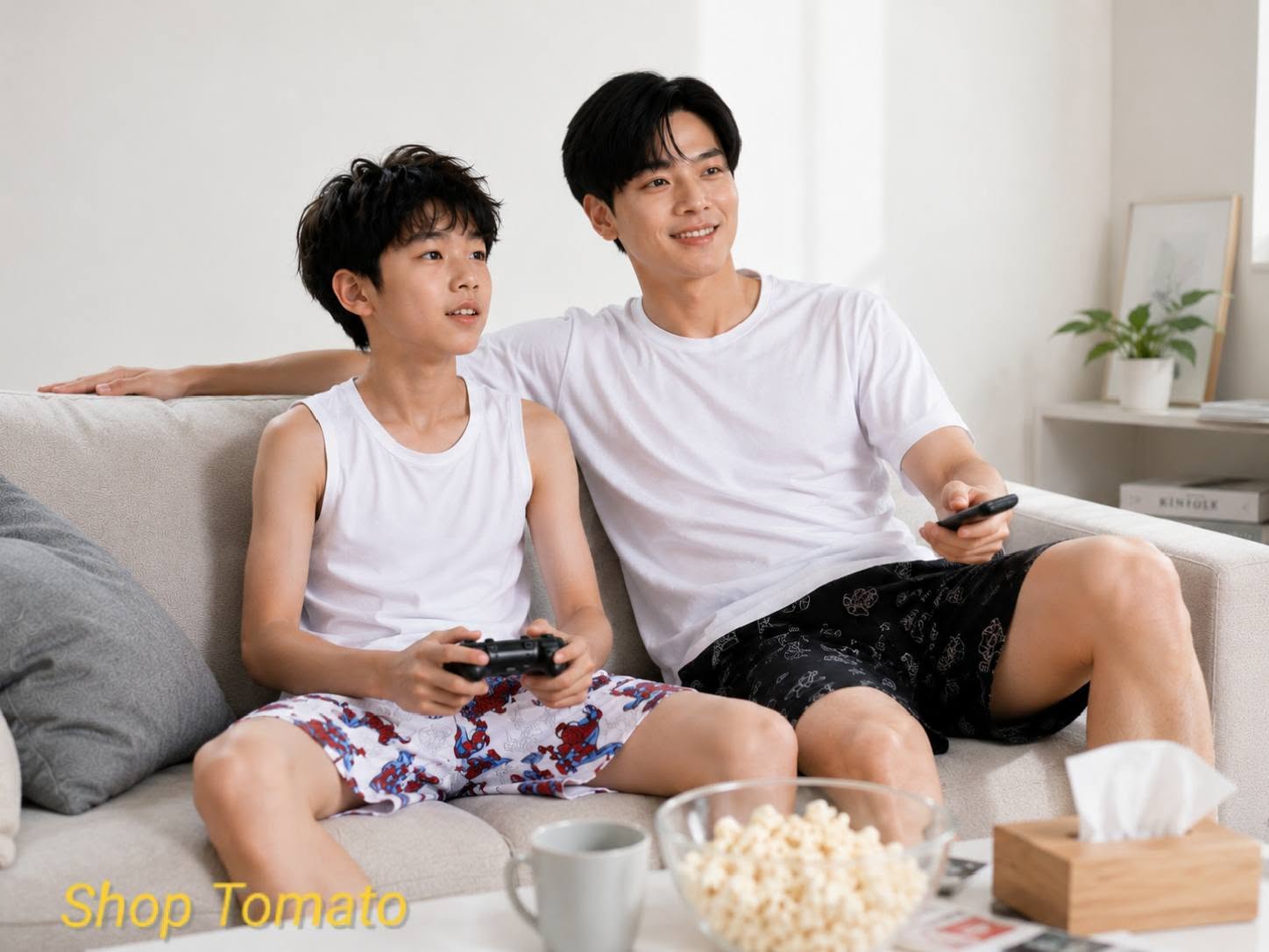 [🆕🇻🇳]  ATO Kids – thời trang trẻ em – hThe Tomato – kid’s fashion 🧑‍🧒👶 BỘ COTTON NAM MẶC NHÀ ( 40KG – 80KG)

    Chất liệu cotton mềm mại và dễ chịu 

     Thiết kế năng động, hiện đại, thoải mái và nam tính 

     Dù ở nhà ng