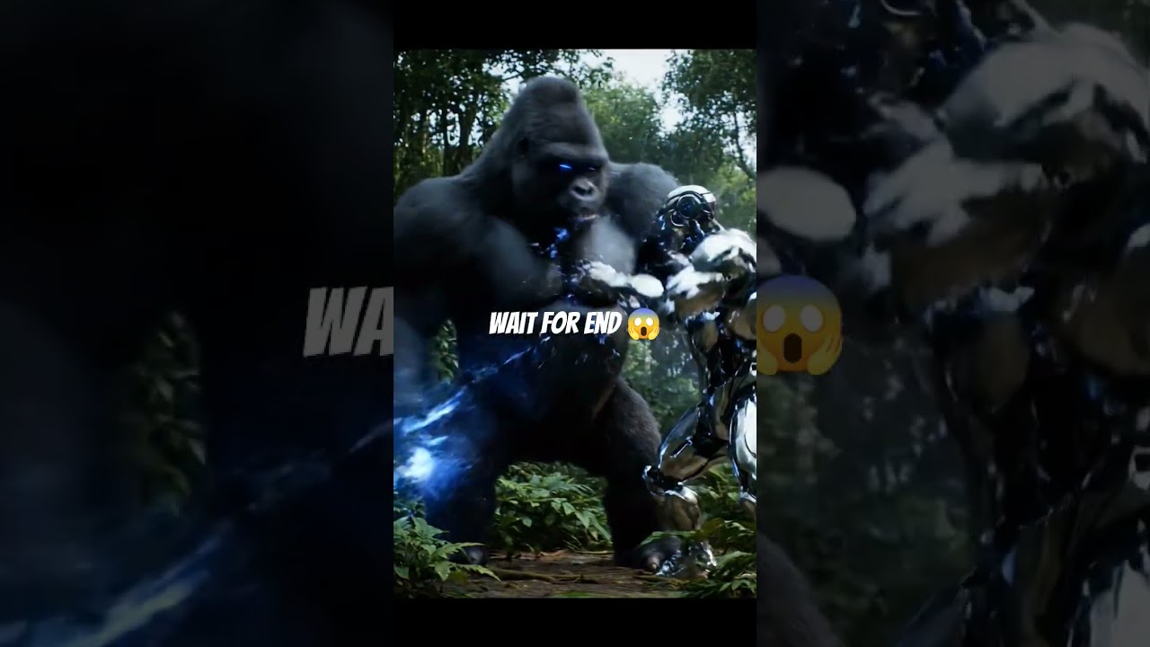 🤖 Robot vs Gorilla 🦍Ultimate AI BattlWaitForThe End🔥🔥#RobotVsGorilla#shorts #youtubeshorts #airobot [🤖]