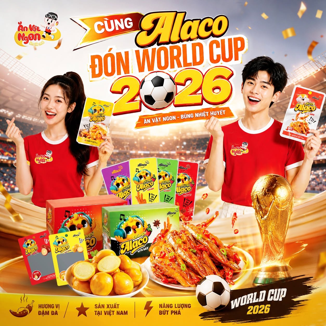 [🆕🇻🇳] Nhà máy Ăn Vặt Ngon 🍔 Top1Food 🍜  THÔNG BÁO KHẨN!

World Cup 2026 sắp tới rồi mà chưa có Alaco trong tay là thiếu 50% cảm xúc xem bóng đá đấy nha! 

 Trận đấu càng căng
 Đồ ăn càng phải ch